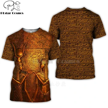 Noslēpumaina retro Horus, seno Ēģipti 3d Visas Iespiests t krekli, t tees vasaras smieklīgi īsām piedurknēm Halloween cosplay apģērbi