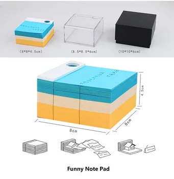 Augsta Kvalitāte, individuāls Dizains Oriģinalitāti 3D Lipīga Memo Bloķēt Note Pad Galda Dekoratīvie Celtniecības Pelējuma 3D Notepaper Pad