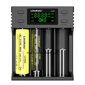 Īstu/Original Liitokala Lii-S4 LCD 3,7 V 18650 18350 18500 21700 20700B 20700 26650 1.2 V AA AAA NiMH litija baterija Lādētājs