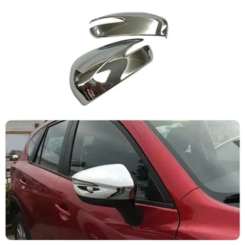 Auto ABS Chrome Apdare Nūjas Atpakaļskata Atpakaļskata Sānu Stikls, Spogulis, Pārsegs Melns Rāmis priekš Mazda CX-5 CX5