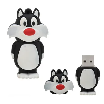 Vairumtirdzniecības Gudrs USB Flash3.0 Vadīt 16.G Mini Kaķis, Trusis Strazdu Anime Multfilmu Disku Pīļu Putnu Suns 8g sīkrīku memory stick Dzīvnieku