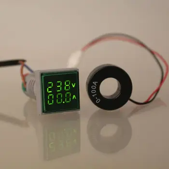 1 Gab. Ciparu Voltmetrs LED Displejs, Mini 2/3 Vadi Sprieguma Mērītājs Ammeter Augsta Precizitāte Sarkans/Zaļš/Zils DC 0V-30V 0.36
