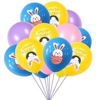 De Pascua Resurrección Puses Piegādes Karikatūra Trusītis Baloni Priecīgas Lieldienas Papīra Vainags Mājās Partijas Apdare Piederumi