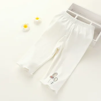 Meiteņu bikses vasaras 2020. gadam apģērbs brīvs un plānas baby bērnu vasaras modes apģērbu zemāko bikses, cropped bikses