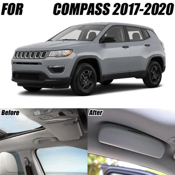Auto Saulesbrilles Gadījumā, ja Turētājs Brillēm, Būris Klipu Uzglabāšanas Kārba, Jeep Compass MP 2017 -2020 Piederumi Car Styling