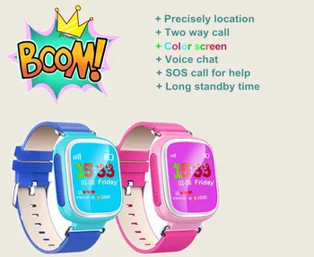 Karstā Mazulis GPS Smart Watch Pulkstenis SOS Zvanu Atrašanās vietu Meklētājs Lokatora Ierīci, Tracker, lai Mazulis Droši Anti Zaudēja Uzraudzīt Bērnu Dāvanu Q80