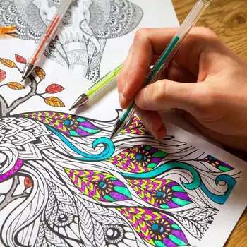 100 Krāsas Gēla Pildspalvu Komplekts Ieskicējot Zīmēšanas Krāsu Pildspalvas, Lai Skolas, biroja Kancelejas preces, Metāla Pastelis Neona Spīdums Pildspalvas Mākslas Atzīmes