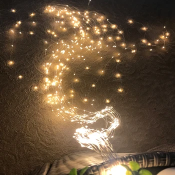 20 gaismas Diodes, Ziemassvētku Apgaismojums Iekštelpu 2M String Vara Stieples Pasaku Gaismas Festivāla Kāzu Puse, Mājas Apdare Lampas