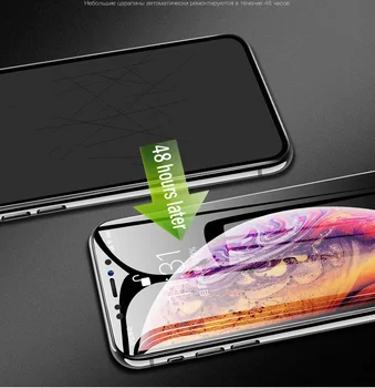 9D Hidrogelu Filmu Pilnībā Segtu Screen Protector For iPhone X XR XS 11 Pro Max Uz 6s 6 7 8 plus Soft Nano Aizsardzības Plēves Stikla Nav