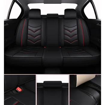 Pacēlāji Īpašu Ādas automašīnu sēdekļu pārvalki Audi a5 sportback a6 c5 avant c6 c7 avant allroad c5 q3 q5 q7 2016