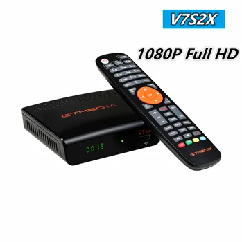 Jaunas Ielidošanas GTMEDIA V7S2X HD 1080P DVB-S/S2/S2X AVS+,VCM/ACM/multi-stream/T2MI Atbalsta BISS auto roll update Set Top Box