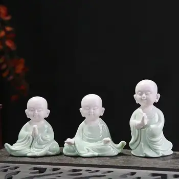Fres Kuģniecības Yixing Tējas Pet Maz Zen Mūks Keramikas Tējas Piederumi Budas Smilšu Renes Mājās Dekoratīvās Budu Skaitļi
