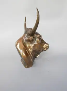 Ķīnas tīra misiņa Precizitātes ražošanas govs galva, amatniecības statuja