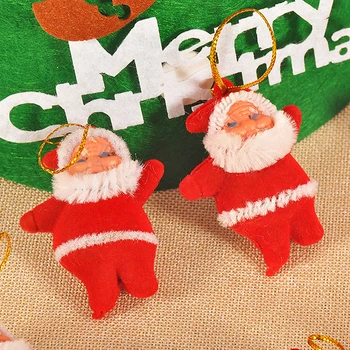 6pcs Ziemassvētku Santa Claus Rotājumi Festivāls Puse Kokā Karājas Apdare