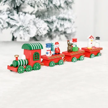 Ziemassvētku rotājumu radošā mazu vilcienu darbvirsmas rotājumi Ziemassvētku kleita, dāvanas, aksesuāri, rotājumi rotājumi