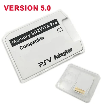 Versija 5.0 SD2VITA Par PS Vita Atmiņas TF Karte PSVita Spēles Karti PSV 1000/2000 Adapteris 3.60 Sistēma SD Micro - SD Karti R15