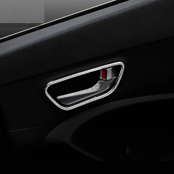 Par Hyundai IX45 Jaunu Santa FE 2013 Chrome 8pcs Automašīnas salona Durvju Rokturi Bļodā Apdares Centrālās Konsoles A/C Gaisa Atverēm, Kontaktligzdu Vāciņu