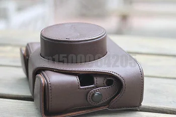 Kameras soma, PU ādas gadījumā segtu soma ar siksnu Fujifilm digitālo kameru X10, X20 Melna Kafija Mirrorless Sistēmu Kamera