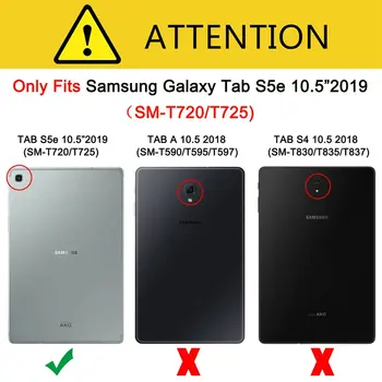 Marmora PU Ādas Gadījumā 2019 atbrīvo Jaunu Samsung galaxy Tab S5E s5e 10.5 T720 SM-T720 T725 Kartes Slots Tablete Gadījumā +FilmGift
