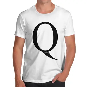 Savīti Skaudība Vīriešu Alfabēta Monogramma Burtu Q, T-Kreklu Foršs Gadījuma lepnums t krekls vīriešu Unisex Jaunu Modes tshirt Zaudēt Lielums augšu