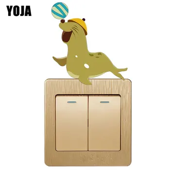 YOJA Top-kick Karikatūra Zīmogs Dekoru Pārslēgt Dzīvojamās Istabas, Guļamistabas Sienas Uzlīmes Krāsainas Personalizētu 8SS1270