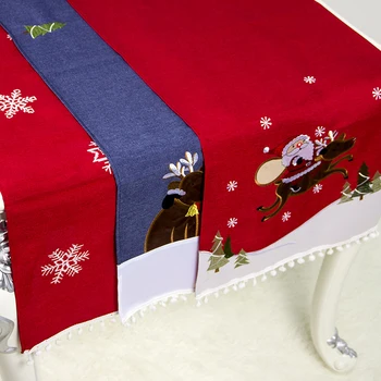 40cm x 180cm Ziemassvētku Galda Karogu Santa Claus Elk Sniegpārslas Drukāt Vienkāršā Mājas Dekorēšanai Ziemassvētku Rotājumu 3 Stili 2019 Jaunas