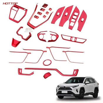 Toyota RAV4 2019 2020 5. Sarkans interjers pilns komplekts par īpašu shift modifikāciju, melns plāksteris