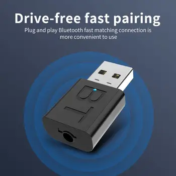 USB Bezvadu Bluetooth Adapteri A2DP 3.5 mm bluetooth raidītāju Mājās Automašīnas Komplektu AUX Audio Stereo Mūzikas Uztvērēju, Android vai IOS
