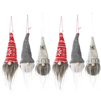 Komplekts no 6 Gatavotās zviedrijas Tomte - Ziemassvētku Elfs, Rūķis Skandināvijas Santa Gnome P P9YB
