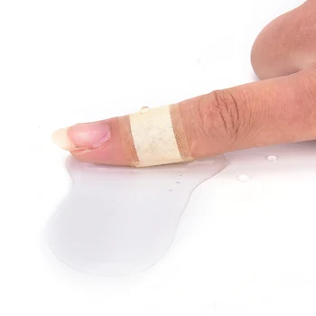 50gab/1Box Elpojošs Pirmās palīdzības pārsējs asiņošanu apturoši vienreizējās lietošanas medicīnas ūdensizturīgs Band-Aid, ar sterilu marles spilventiņu Apmetuma Sloksnes