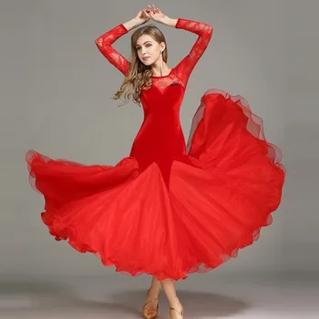 Balles kleitas standarta balles dejas drēbes Konkurences standarta deju kleita valsis tango, fokstrots sociālo deju kleita