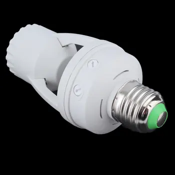 Jaunā Hot AC 110-220V 360 Grādiem PIR Indukcijas Kustības Sensors IS infrasarkano Cilvēka E27 Spraudnis-Ligzda Slēdzis Bāzes LED Spuldzes, Lampas Turētājs