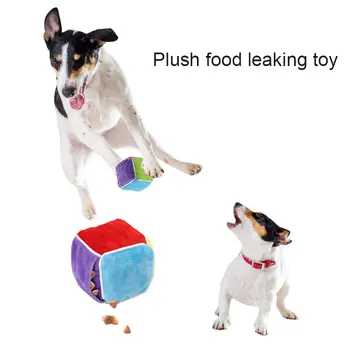 Suņu Košļājamo Rotaļlietu Pārtikas Izsniegšanas Pārtikas produktu Noplūde, Plīša Rotaļlieta, Krāsains par Suņa Kucēnu, Kaķu @LS