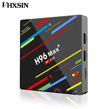VHXSIN 20 GAB./DAUDZ H96 Max plus H. 265 RK3328 4 core Android TV Box 4G operatīvā ATMIŅA 64G/32G ROM DDR3
