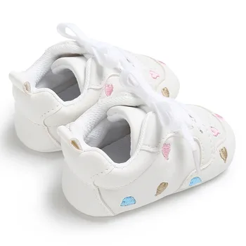 Klasiskās Toddler Mokasīni Bērnu Kurpes PU Ādas pirmais gājējs, apavus, mīksto vienīgais Jaundzimušo meiteņu, zēnu Zīmolu apavi