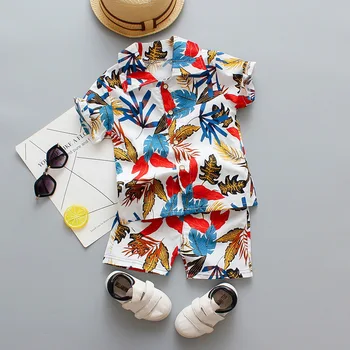 Jaunā Vasaras Bērnu Apģērbu Uzvalks Toddler Bērniem Ziedu Drukāt Topi+bikses Apģērbs, Apģērbu Komplekts Gadījuma Sporta T-krekls Bikses