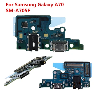 Dock Savienotājs Samsung Galaxy A70 A705 A705F Micro USB Lādētāja Uzlādes Ports Mikrofons Valdes Flex Kabelis