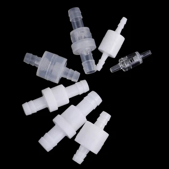 1Pc Plastmasas Viens Veids, Inline kontroles Vārsts Gāzes Gaisa Šķidra Ūdens Šķidrumu Vārstu 4mm / 6mm / 8mm / 12mm Izvēles Balta Caurspīdīga