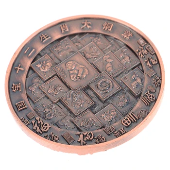 Zelta Monētas Divpadsmit Zodiaka Vērša Piemiņas Monētu Kolekcija, Dāvanu, Mājas Apdare Monētas