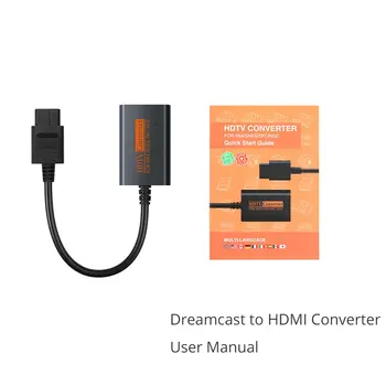 Par Dreamcast ar HDMI saderīgas Converter HDMI-saderīgam Kabelis N64 / GameCube / NVE Konsole, Plug and Play
