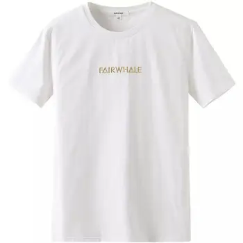 Par Xiaomi Vīriešu Modes Gadījuma Kokvilnas elpojošs Ērti T-krekls Balts Drukāšanas Zaudēt Īsām piedurknēm