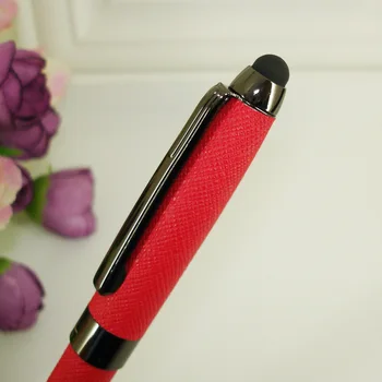 ACMECN Jaunu PU ādas Pildspalva ar skārienjutīgo Ekrānu irbuli iPhone vai Viedtālrunis Lodīšu Pildspalvas 2 in 1 Daudzfunkciju Telefonu Aksesuāri