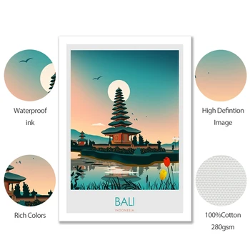 Ainavu Eļļas Glezna Bali Japāna Banff Kanvas Glezna Mākslas Izdrukāt Plakātu Jasper Olimpiskās Attēlu Sienas Bedoom Ziemeļvalstu Mājas Dekoru
