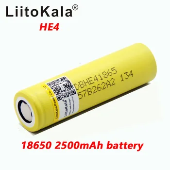 8pcs LiitoKala HE4 18650 Uzlādējams li-lon akumulatora 3.6 V 2500mAh Akumulators var saglabāt,Max 20A,35A izpildes apstiprināšanu