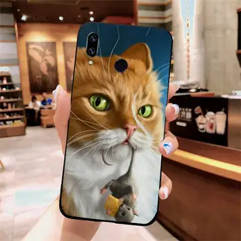 Kaķis gudrs dzīvnieks Smieklīgi coque Phone Gadījumā Xiaomi Redmi piezīme 7 8 9 t k30 max3 9 s 10 pro lite
