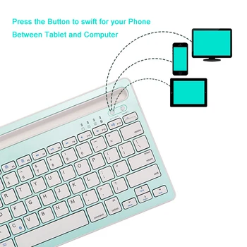 Landas Bluetooth Bezvadu Tastatūra Ar Stendu Xiao Mi Tablete Mobilais Bezvadu Tastatūras Ligzda Statīvu, Lai iPad Klēpjdators
