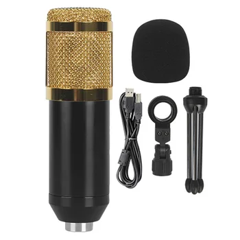 BM828 USB Mikrofons Profesionālās Dinamisko Mikrofonu Sistēma, kas PC Ierakstu Karaoke Mikrofona Komplekts