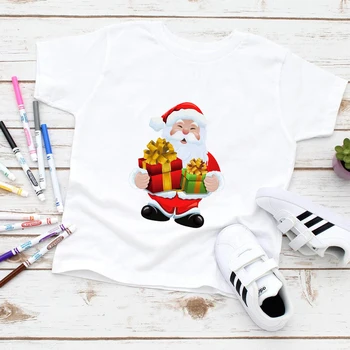 2020. gada Vasaras Harajuku Estētisko Zēnu T-krekls Santa Claus T Gadījuma Meitene Vasaras retro Priecīgus Ziemassvētkus T Krekls Футболки