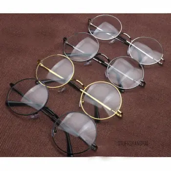 Brilles Ar Caurspīdīgu Hippy Lēcas Apaļas Metāla Rāmja Saulesbrilles, Lasīšanas Brilles Modes Jaunu Multicolor Rāmis 030-940