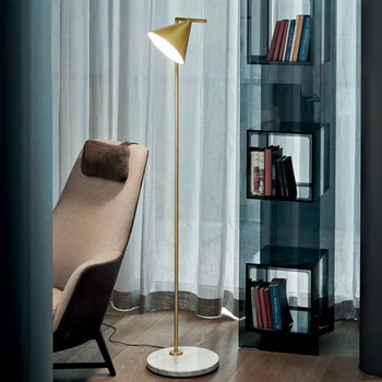 Itāļu dizaina grīdas lampa neto red studiju Ziemeļvalstu guļamistaba, dzīvojamā istaba silta zvaigzne, vertikālas lampas